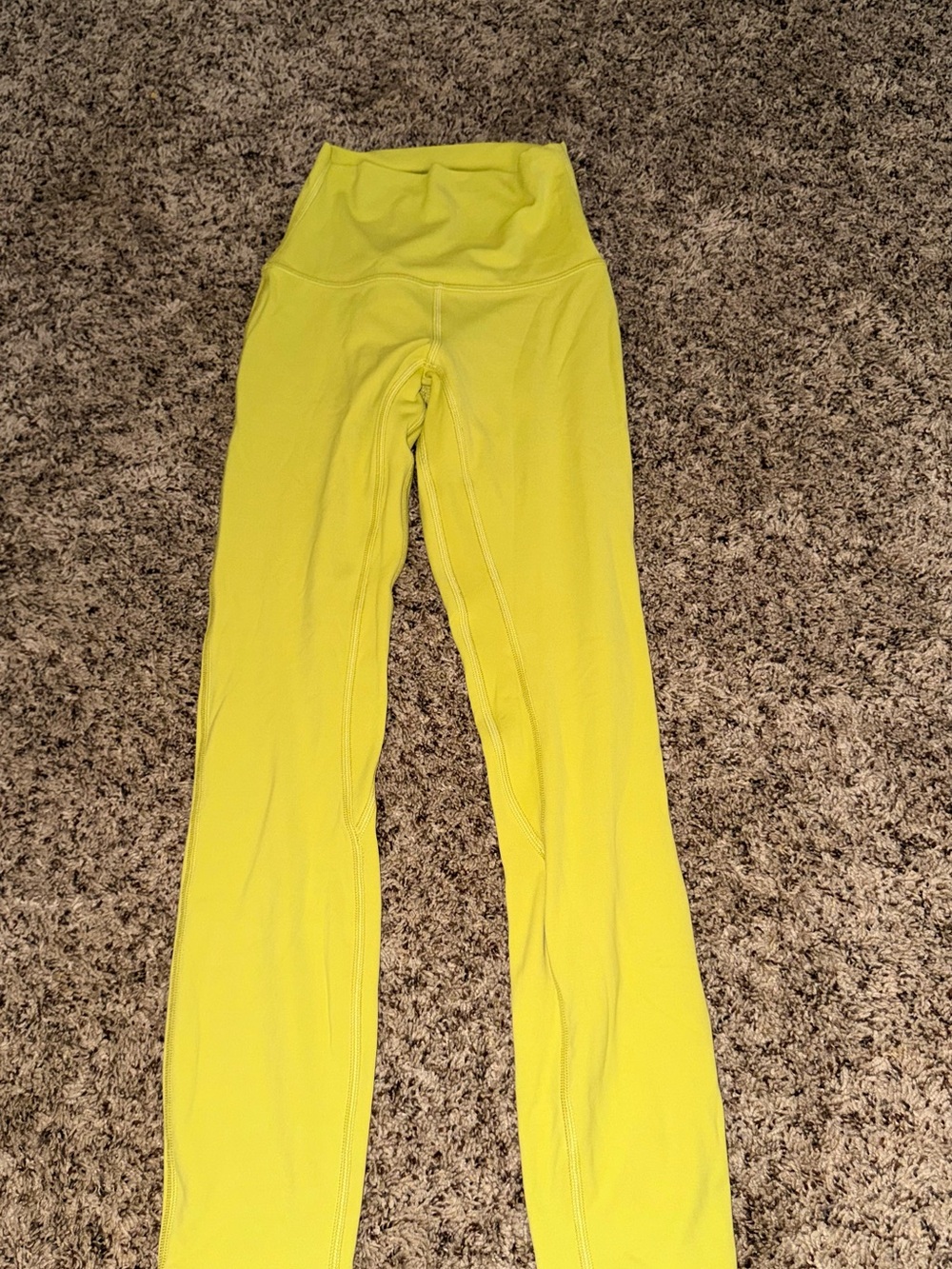 lululemon athletica Neon Yellow High-Rise Leggings